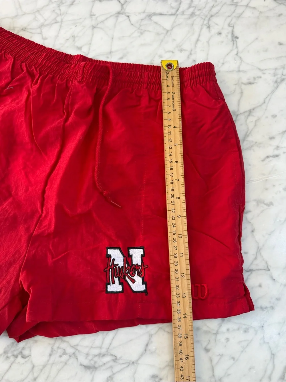 Vintage Wilson Nebraska Huskers Shorts Men's L Red